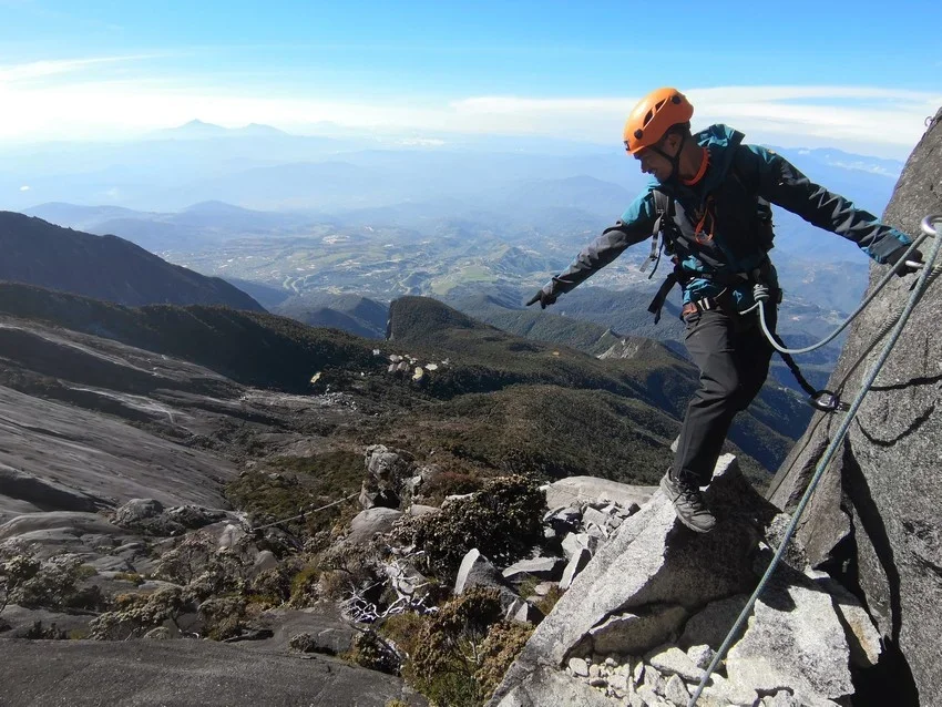 Ascend and embrace the rocky side of BIMP-EAGA's one of the highest mountain, armed with harnesses, ropes, cables, helmets, and safety equipment. Photos courtesy of Sabah Tourism Board.